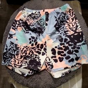 Spandex like cheetah shorts